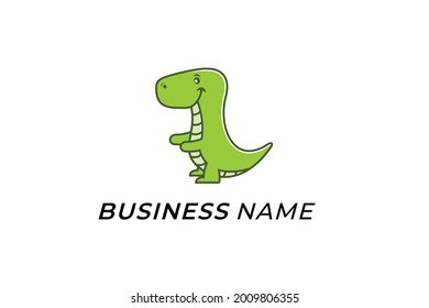 design logo creative dino cute funny
