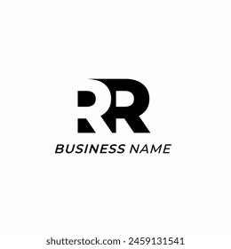 design logo creative double letter R