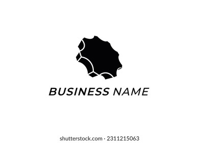 design logo creative gear machine