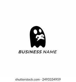 design logo creative ghost gamer