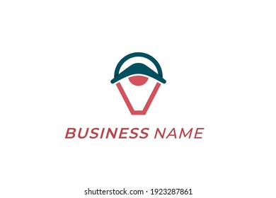 design logo creative gps and boomerang