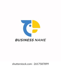 design logo creative head parrot