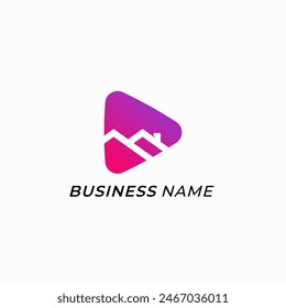 design logo creative home and play video