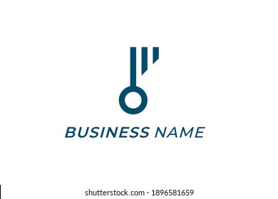design logo creative key lock security