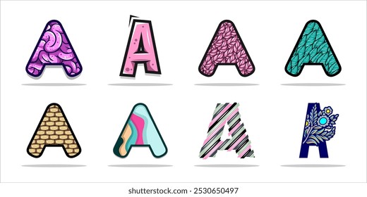 design logo creative letter A