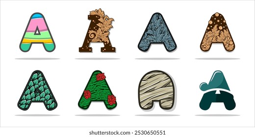 design logo creative letter A