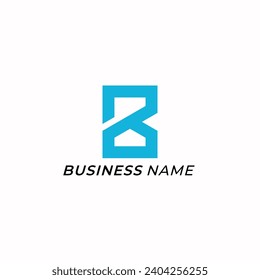 logotipo de diseño letra creativa B y casa