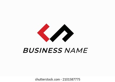 design logo creative letter C and N