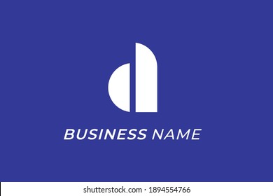 design logo creative letter A and D 