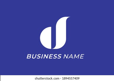 logotipo de diseño letra creativa A y D