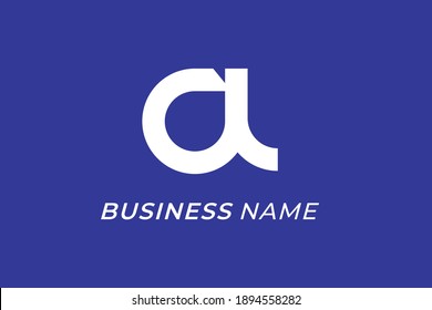 design logo creative letter A and D