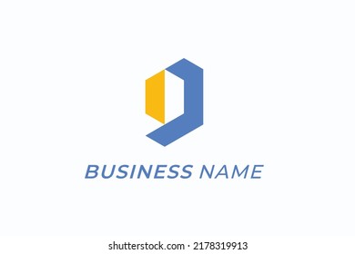 design logo creative letter D digital