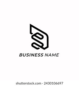 diseño logo letra creativa D y letra S