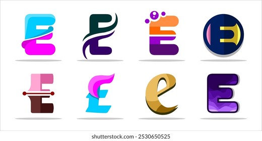 design logo creative letter E