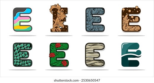 design logo creative letter E