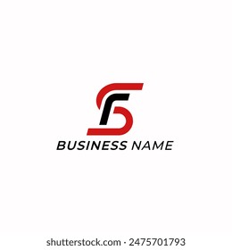 design logo creative letter F and letter S