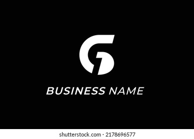logo de diseño letra creativa G y letra D