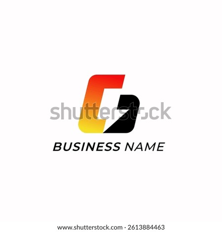 design logo creative letter G and bolt