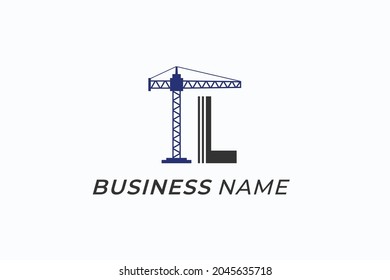 design logo creative letter L and construction