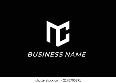design logo creative letter M and letter C
