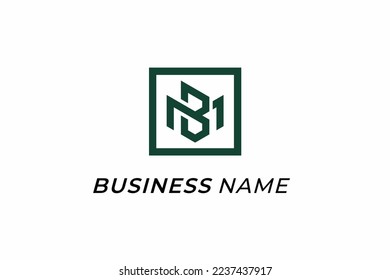 design logo creative letter M and letter B