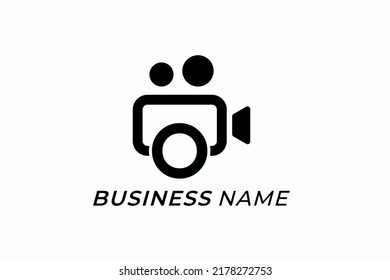design logo creative letter O and video camera