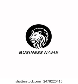 design logo creative letter O and lion head