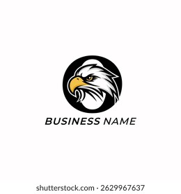design logo creative letter O and eagle
