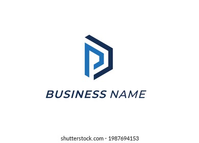 Design Logo Creative Letter P und D