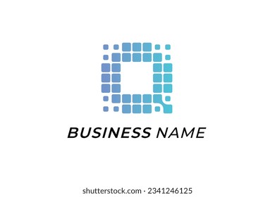 design logo creative letter Q and technology