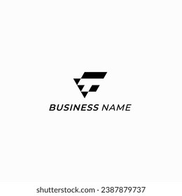 Design-Logo-Kreativbrief T und Buchstabe F