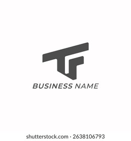 design logo creative letter T and letter F