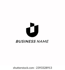 design logo creative letter U and letter I