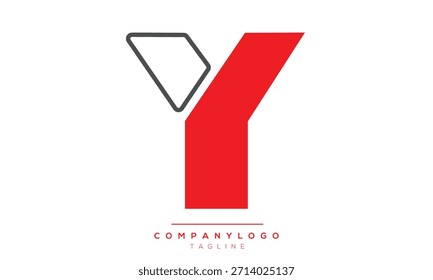 Design logo creative letter Y