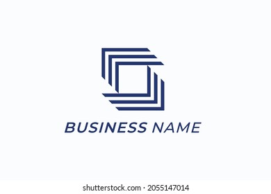 design logo creative line and letter S