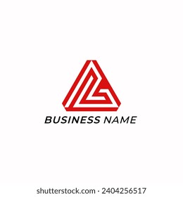 design logo creative line and triangle