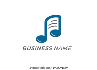 design logo creative note and music