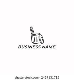 design logo creative paper and pencil