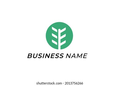 Design-Logo-Kreativpflanze und -blatt