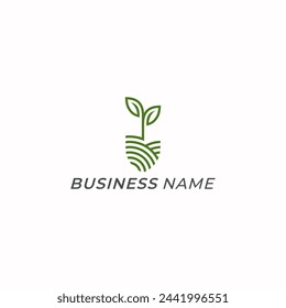 design logo creative plant leaf