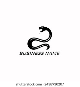 design logo creative reptile snake