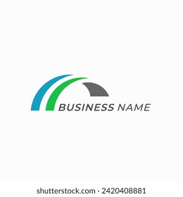 design logo creative road bridge