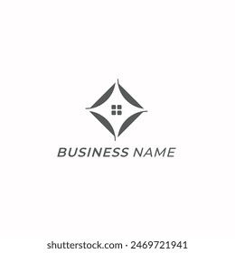design logo creative shiny and home