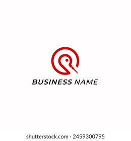 design logo creative swan and letter O