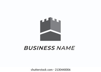design logo creative tower castle