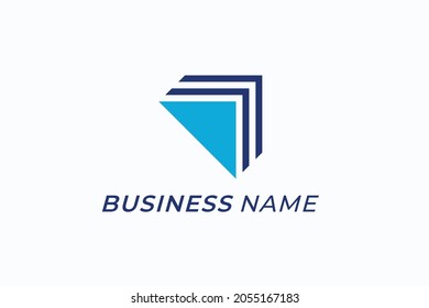 design logo creative triangle and file