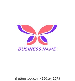 design logo creative wings butterfly