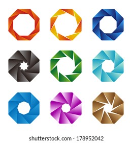Design logo element. Infinite ribbon vector design icon template. 