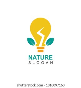 design logo of energy saving lamp 