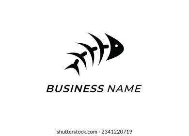 design logo fauna fish and bones